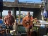 Tommy Lutz and Jack Worthington jamming on a beautiful afternoon at The Angler. photo by Terry Kuta